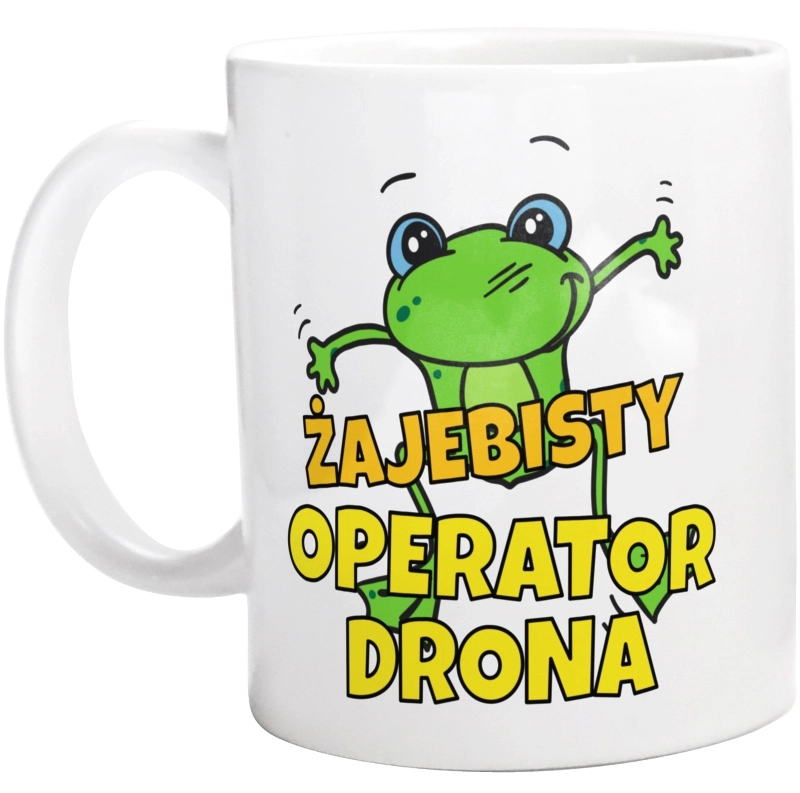 Żajebisty Operator Drona - Kubek Biały