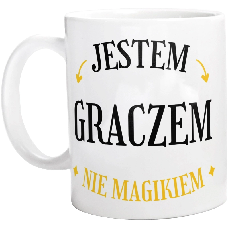 Jestem Graczem Nie Magikiem - Kubek Biały