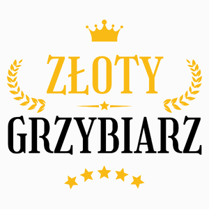 Złoty Grzybiarz - Poduszka Biała