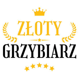 Złoty Grzybiarz - Kubek Biały