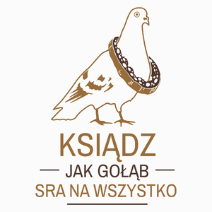 Ksiądz Jak Gołąb - Poduszka Biała