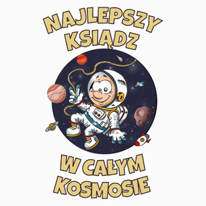 Najlepszy Ksiądz W Całym Kosmosie - Poduszka Biała