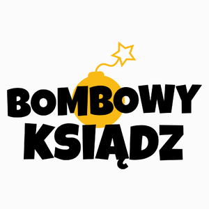 Bombowy Ksiądz - Poduszka Biała