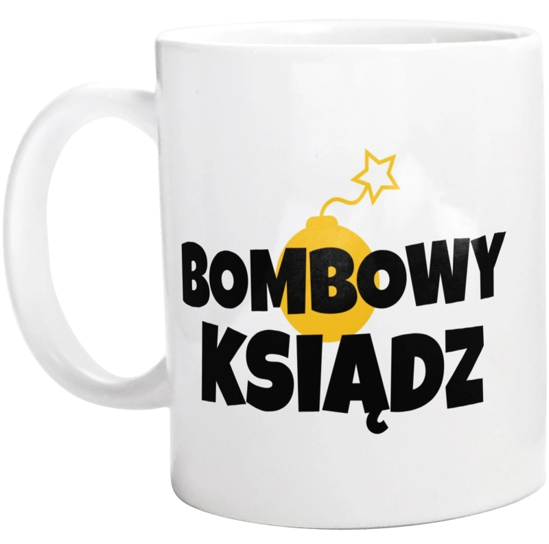 Bombowy Ksiądz - Kubek Biały