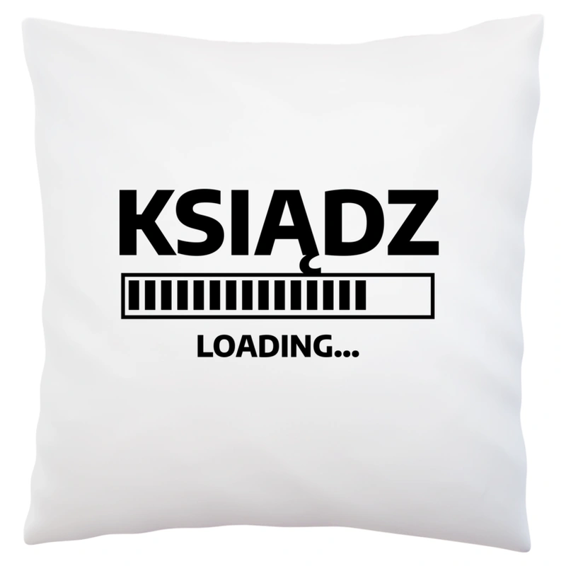 Ksiądz Loading - Poduszka Biała