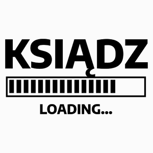 Ksiądz Loading - Poduszka Biała