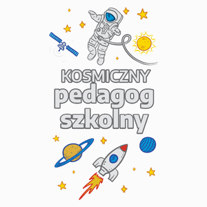 Kosmiczny Pedagog Szkolny - Poduszka Biała