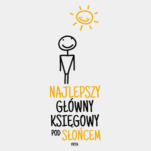 Najlepszy Główny Księgowy Pod Słońcem - Męska Koszulka Biała