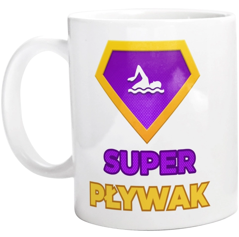 Super Pływak - Kubek Biały