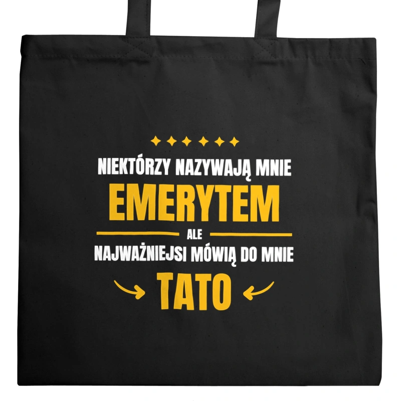 Tata Emeryt - Torba Na Zakupy Czarna