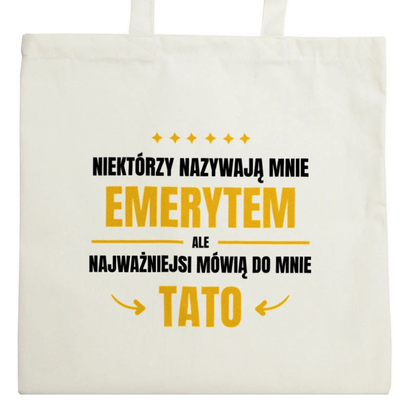 Tata Emeryt - Torba Na Zakupy Natural