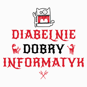 Diabelnie Dobry Informatyk - Poduszka Biała