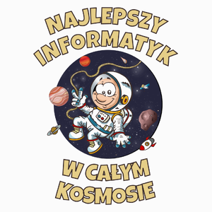 Najlepszy Informatyk W Całym Kosmosie - Poduszka Biała