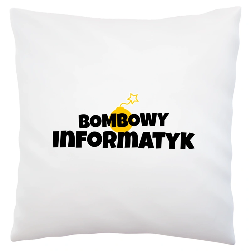 Bombowy Informatyk - Poduszka Biała