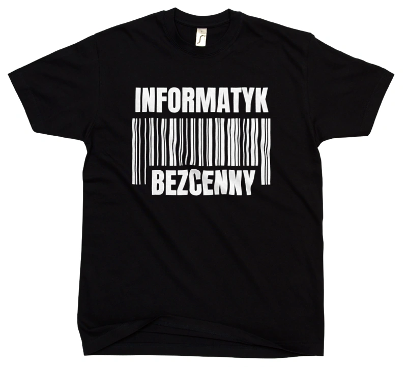 Informatyk Bezcenny - Męska Koszulka Czarna