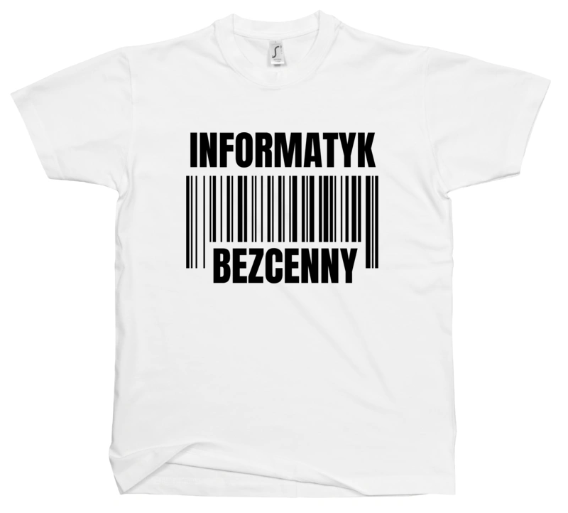 Informatyk Bezcenny - Męska Koszulka Biała