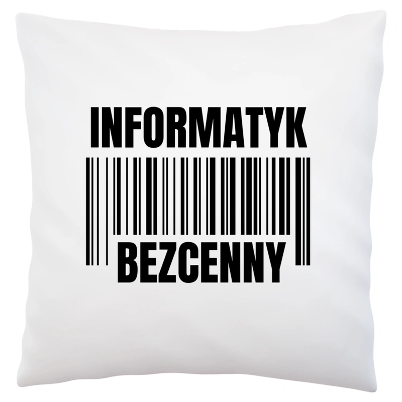 Informatyk Bezcenny - Poduszka Biała