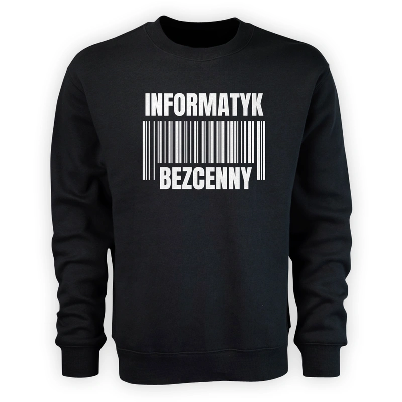 Informatyk Bezcenny - Męska Bluza Czarna