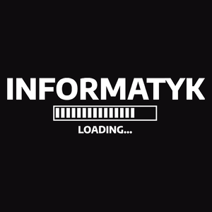 Informatyk Loading - Męska Koszulka Czarna