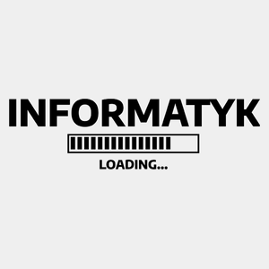 Informatyk Loading - Męska Koszulka Biała