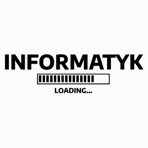 Informatyk Loading - Poduszka Biała