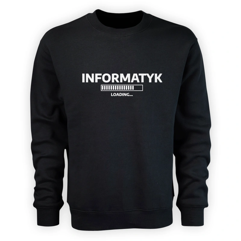 Informatyk Loading - Męska Bluza Czarna