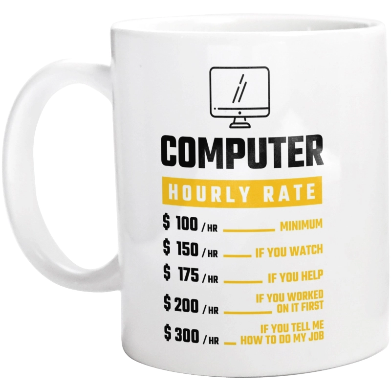 Hourly Rate Computer Scientist - Kubek Biały