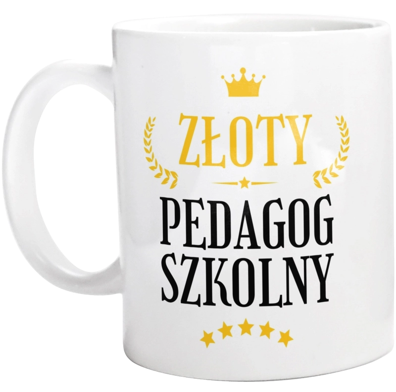 Złoty Pedagog Szkolny - Kubek Biały