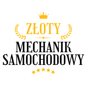 Złoty Mechanik Samochodowy - Kubek Biały