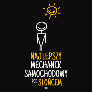 Najlepszy Mechanik Samochodowy Pod Słońcem - Męska Koszulka Czarna