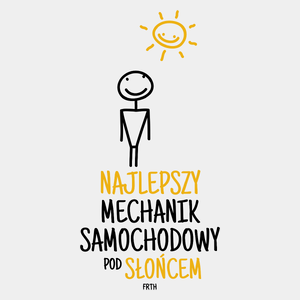 Najlepszy Mechanik Samochodowy Pod Słońcem - Męska Koszulka Biała