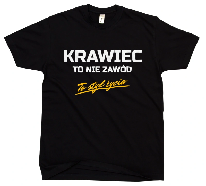 Krawiec To Nie Zawód - To Styl Życia - Męska Koszulka Czarna