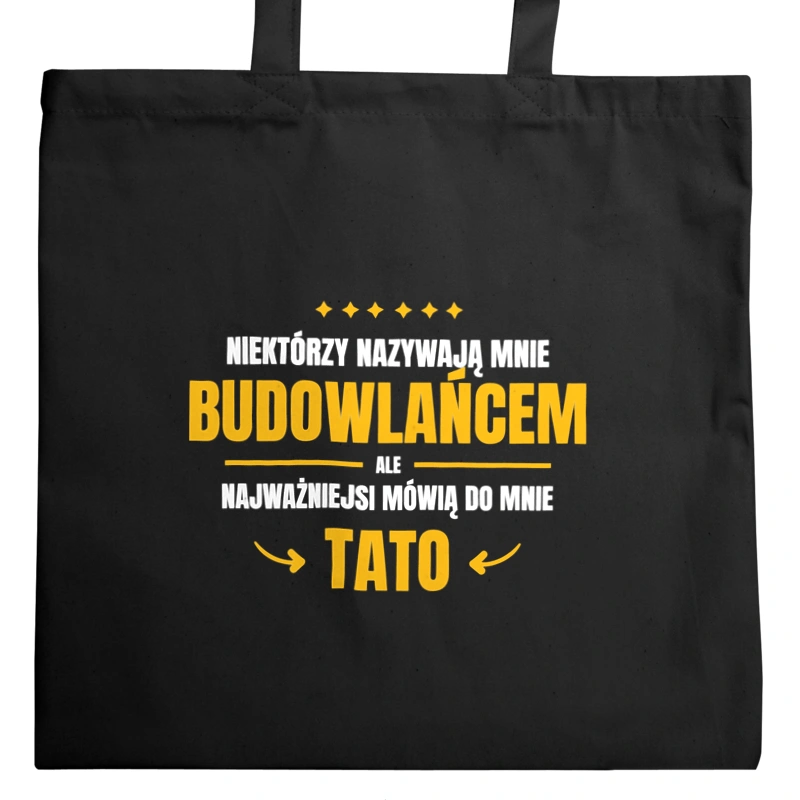 Tata Budowlaniec - Torba Na Zakupy Czarna