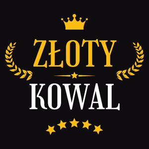 Złoty Kowal - Męska Koszulka Czarna