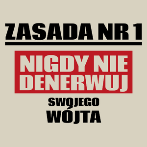 Zasada Nr 1 - Nigdy Nie Denerwuj Swojego Wójta - Torba Na Zakupy Natural