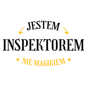 Jestem Inspektorem Nie Magikiem - Kubek Biały