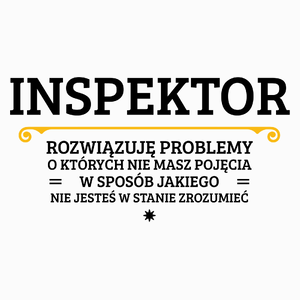 Inspektor - Rozwiązuje Problemy O Których Nie Masz Pojęcia - Poduszka Biała