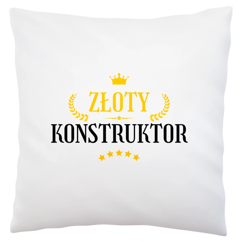 Złoty Konstruktor - Poduszka Biała