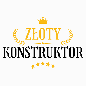 Złoty Konstruktor - Poduszka Biała