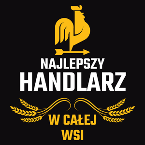 Najlepszy handlarz w całej wsi - Męska Bluza z kapturem Czarna