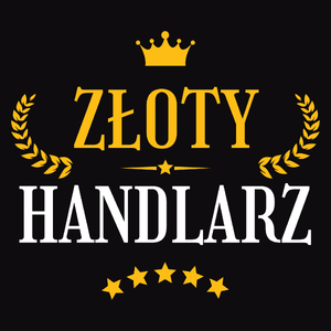 Złoty Handlarz - Męska Bluza z kapturem Czarna