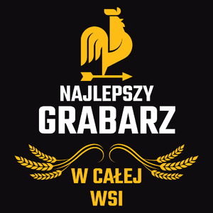 Najlepszy grabarz w całej wsi - Męska Bluza z kapturem Czarna