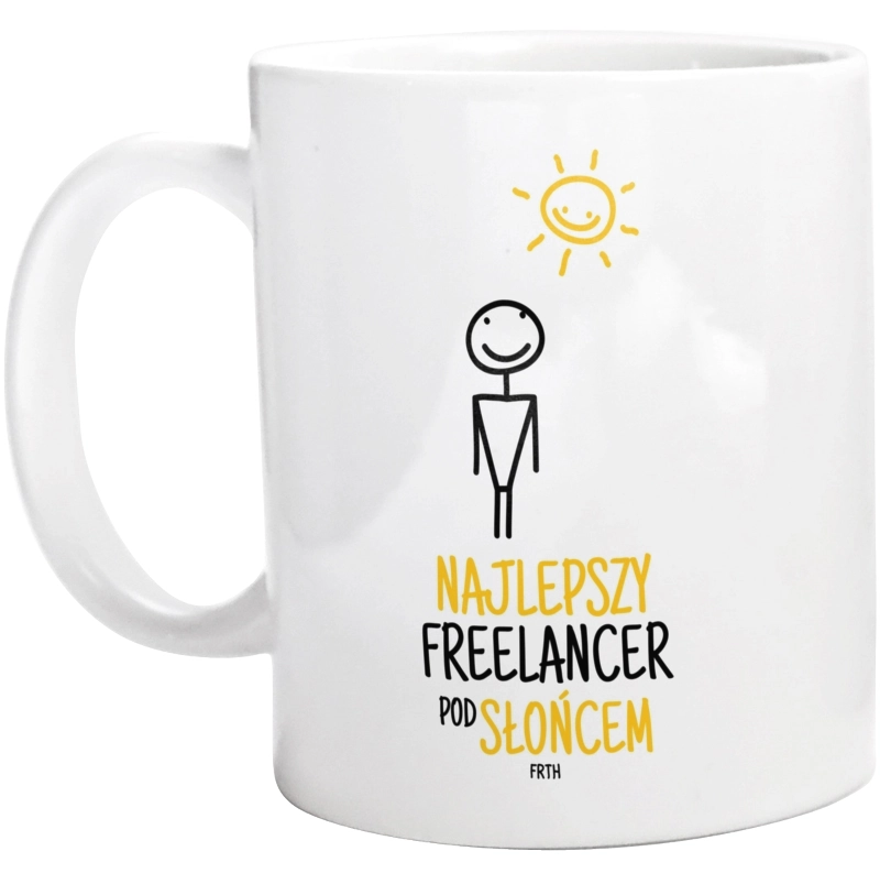 Najlepszy Freelancer Pod Słońcem - Kubek Biały