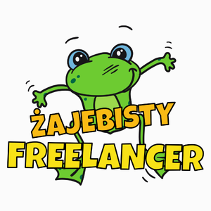 Żajebisty Freelancer - Poduszka Biała