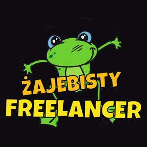 Żajebisty Freelancer - Męska Bluza z kapturem Czarna