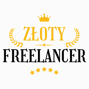 Złoty Freelancer - Poduszka Biała