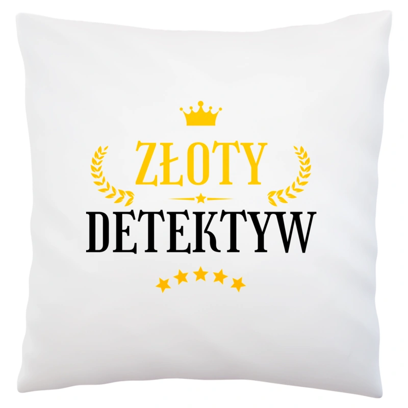 Złoty Detektyw - Poduszka Biała