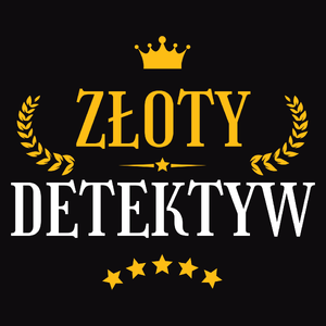 Złoty Detektyw - Męska Bluza z kapturem Czarna