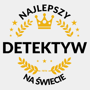 Najlepszy Detektyw Na Świecie - Męska Koszulka Biała