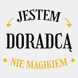 Jestem Doradcą Nie Magikiem - Męska Koszulka Biała